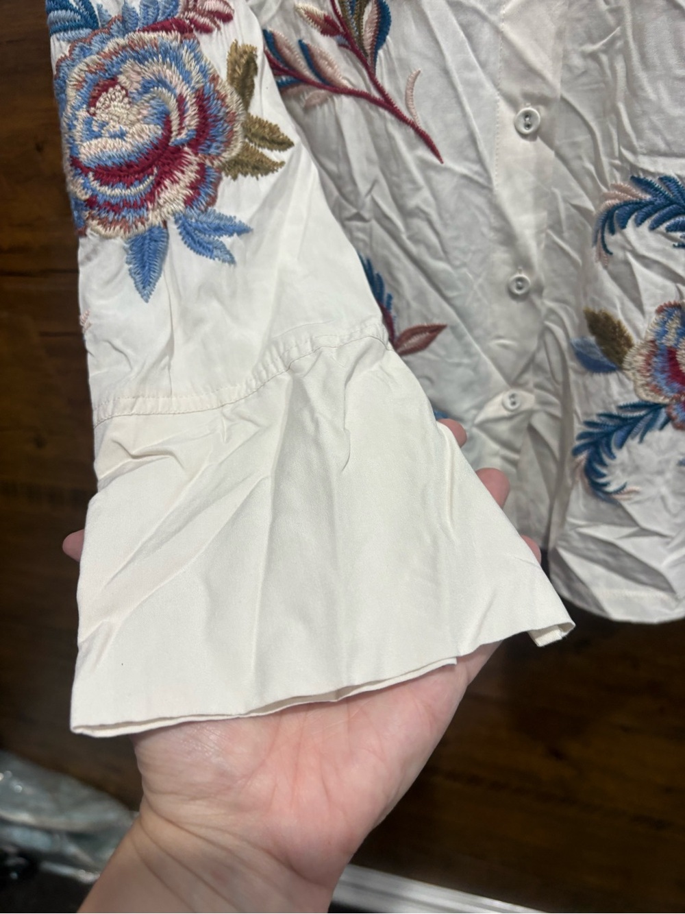 Johnny Was VINTAGE BUTTON DOWN SHIRT - Picture 12 of 15